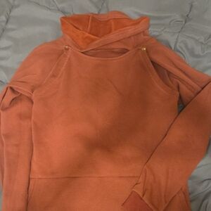 Latched Mama Warm Terracotta Turtleneck Sweater